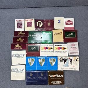 Lot of 26 Vintage Hotel Matchbooks Collectible Advertising Ephemera USA